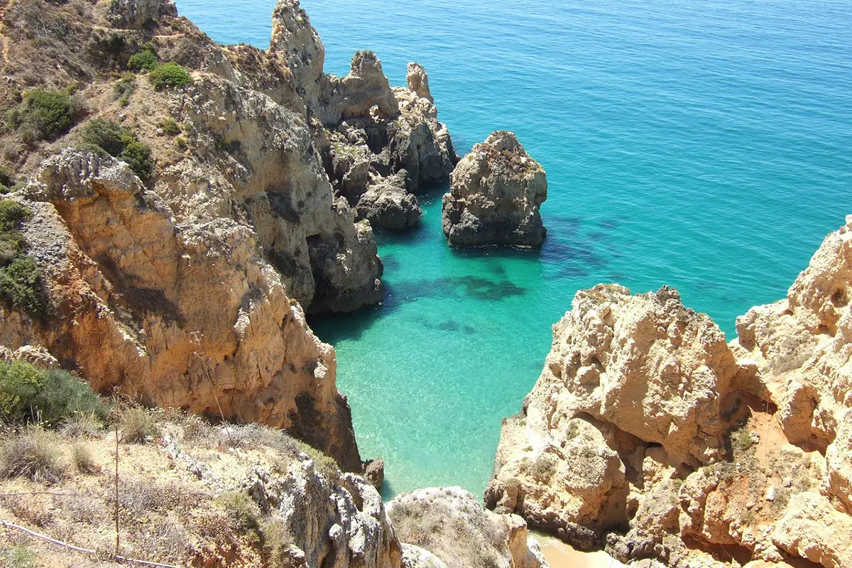 Algarve-Urlaub Ein Steg am See